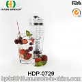 Botella plástica modificada para requisitos particulares 600ml de la proteína del vórtice, botella eléctrica de la coctelera de la proteína (HDP-0729)